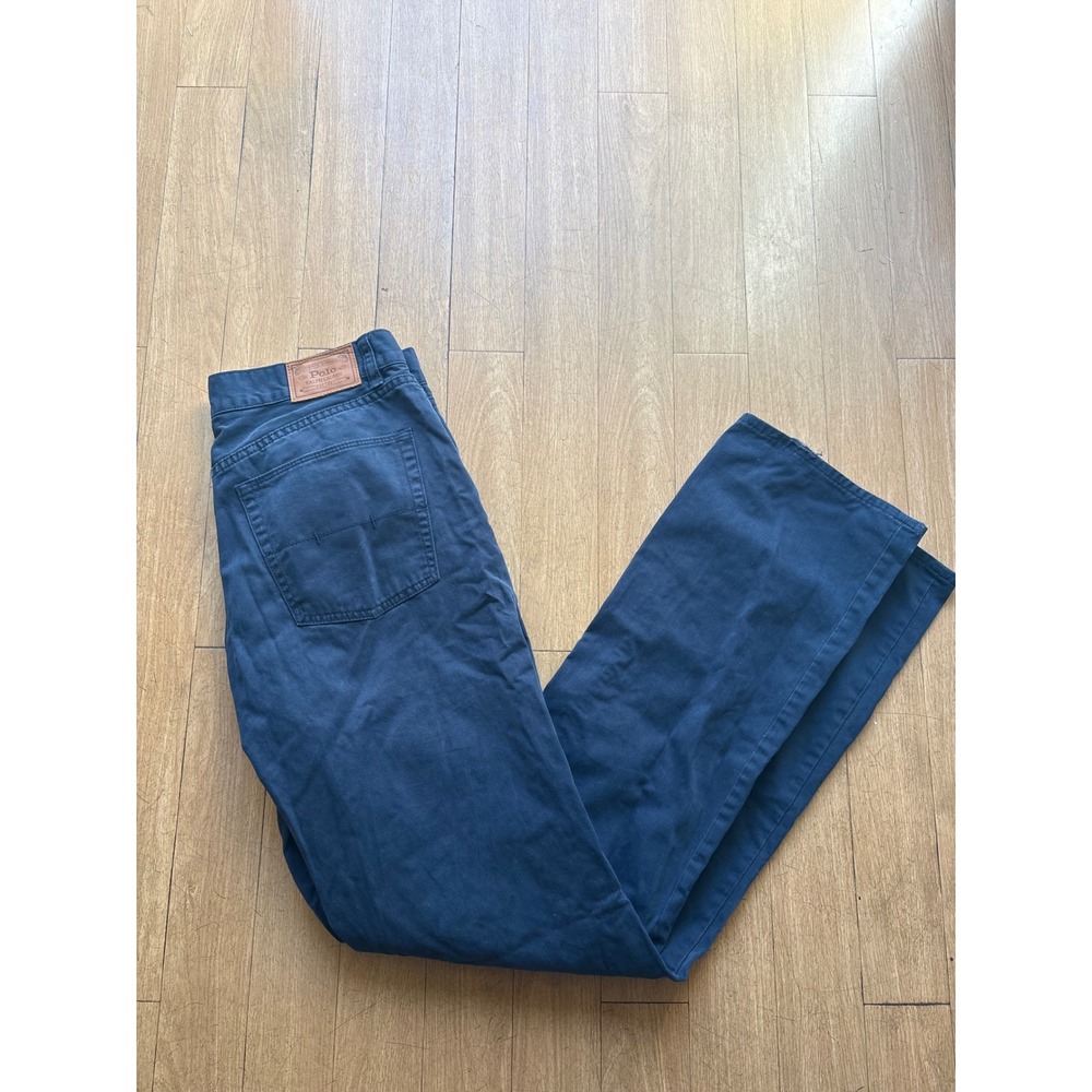 Polo Ralph Lauren Authentic Dungarees Navy Blue Cotton Chinos 32x34